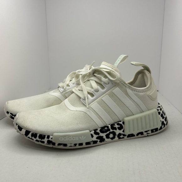 Adidas Women's Sneakers - White with Leopard Print - Picture 1 of 10